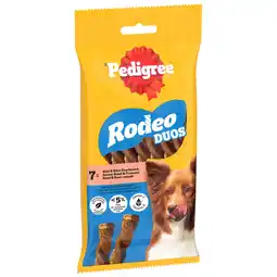 Zooplus 7st Pedigree Rodeo Duos Rundvlees en Kaas Hondensnacks aanbieding