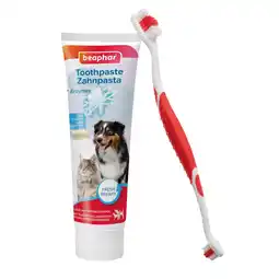 Zooplus Beaphar Tandenborstelset - Zahnpasta & Bürste (100 g) aanbieding
