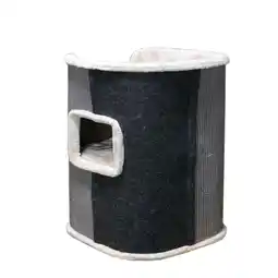 Pets Place Adori Krabton Javana - Krabpalen - Ø40x75 cm Wit Grijs Zwart aanbieding