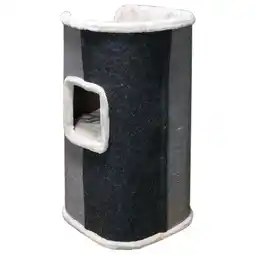 Pets Place Adori Krabton Javana - Krabpalen - Ø40x75 cm Wit Grijs Zwart aanbieding