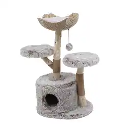 Pets Place Adori Krabpaal Maya - Krabpalen - 60x45x105 cm Wit Bruin aanbieding