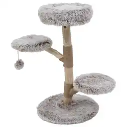 Pets Place Adori Krabpaal Merida - Krabpalen - 50x50x92 cm Wit Bruin aanbieding