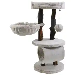 Pets Place Adori Krabpaal Abigail - Krabpalen - 48x48x104 cm Bruin Wit aanbieding