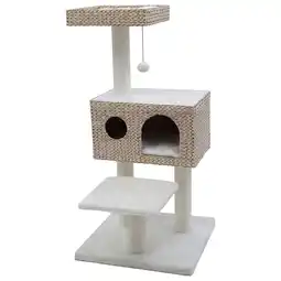 Pets Place Adori Krabpaal Morera - Krabpalen - 55x55x112.5 cm Wit aanbieding