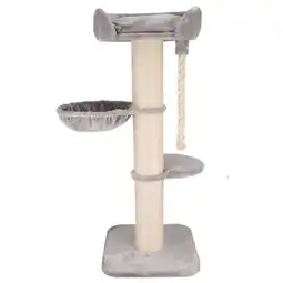 Pets Place Adori Thor - Krabpalen - 60x60x152 cm Grijs Wit aanbieding