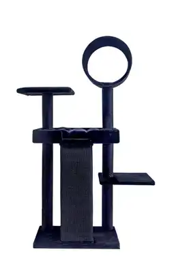 Pets Place Adori Krabpaal Rogue - Krabpalen - 60x40x152 cm Zwart aanbieding