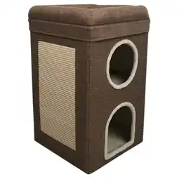 Pets Place Adori Krabtoren Mimi - Krabpalen - 39x39x64 cm Bruin aanbieding