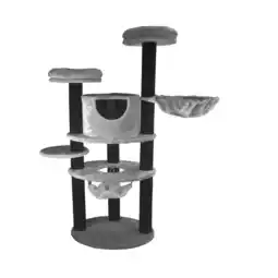 Pets Place Adori Krabpaal Bolero - Krabpalen - 60x48x180 cm Grijs aanbieding