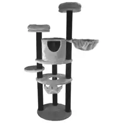 Pets Place Adori Krabpaal Bolero - Krabpalen - 60x48x180 cm Grijs aanbieding