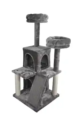 Pets Place Adori Krabpaal Bailey - Krabpalen - 50x50x116 cm Grijs aanbieding
