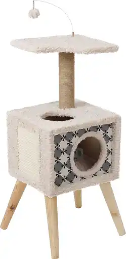 Pets Place Adori Krabmeubel Carina - Krabpalen - 45x45x92 cm Beige aanbieding