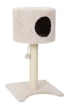 Pets Place Adori Kattenmeubel Lotte - Krabpalen - 40x40x72 cm Wit aanbieding