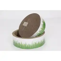 Pets Place Adori Kartonnen Kattenkrabmand - Krabpalen - 31x9x11 cm Groen Wit aanbieding