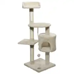 Pets Place Adori Krabpaal Indy - Krabpalen - 40x40x112 cm Warm Wit Wit aanbieding