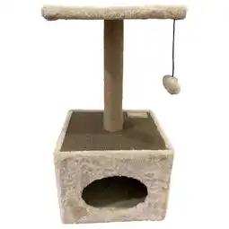 Pets Place Adori Krabpaal Tommy - Krabpalen - 30x30x58 cm Beige aanbieding