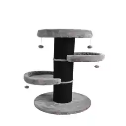 Pets Place Adori Krabpaal Nola - Krabpalen - 60x60x110 cm Grijs Zwart aanbieding