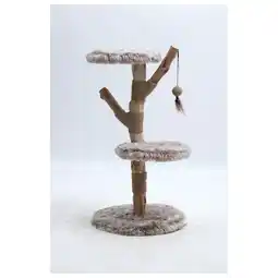 Pets Place Adori Krabpaal Izzi - Krabpalen - 45x45x86 cm Wit Bruin aanbieding