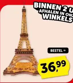 Boekenvoordeel Robotime Night of the Eiffel Tower aanbieding