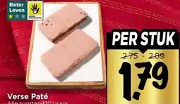 Vomar Voordeelmarkt Verse Paté aanbieding