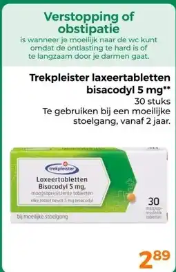 Trekpleister Trekpleister laxeertabletten bisacodyl 5 mg aanbieding