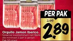 Vomar Voordeelmarkt Orgullo Jamon Iberico aanbieding