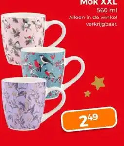 Trekpleister Mok XXL aanbieding