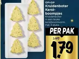 Vomar Voordeelmarkt Kruidenboter Kerst- boompjes aanbieding