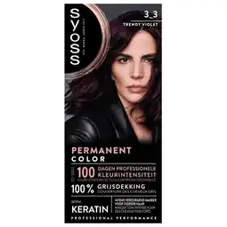 Trekpleister Syoss Professional Performance 3-3 Trendy Violet Permanente Haarkleuring aanbieding