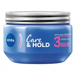 Trekpleister NIVEA Care & Hold Crème Hold 3 Haargel aanbieding