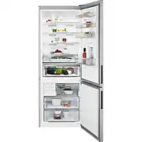 Bol.com AEG RCB646E3MX koel-vriescombinatie Vrijstaand 481 l E Roestvrijstaal aanbieding