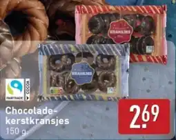 ALDI Chocolade kerstkransjes aanbieding