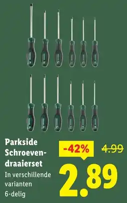 Lidl Parkside Schroevendraaierset aanbieding
