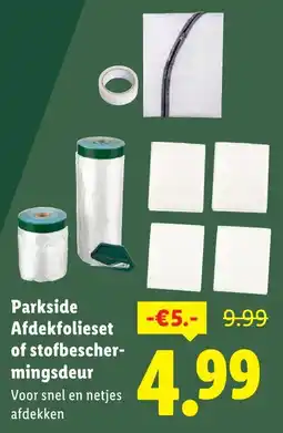 Lidl Parkside Afdekfolieset of stofbeschermingsdeur aanbieding