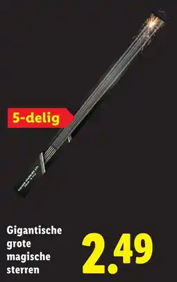 Lidl Gigantische grote magische sterren aanbieding