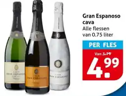Hoogvliet Gran Espanoso cava aanbieding