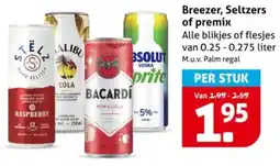 Hoogvliet Breezer, Seltzers of premix aanbieding