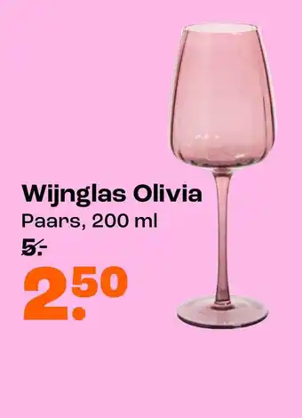 Wijnglas Olivia