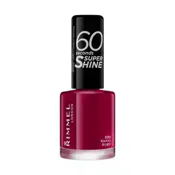Etos Rimmel London 60 Seconds Super Shine nagellak 320 Rapid Ruby aanbieding