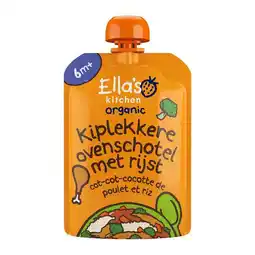 Etos Ella's Kitchen Bio Kiplekkere Ovenschotel Rijst 6+ maanden 130 GR aanbieding