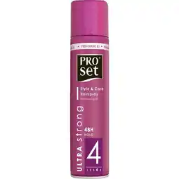 Etos Proset Style & Care Ultra Strong Hairspray 300 ML aanbieding