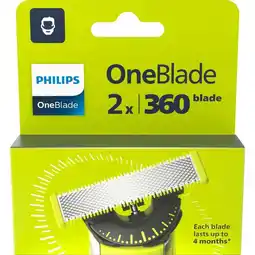 Etos Philips OneBlade 360 QP420/50 Navulmesjes 2 stuks aanbieding
