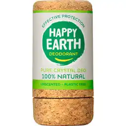 Etos Happy Earth 100% Natuurlijke Unscented Crystal Deodorant 90 GR aanbieding