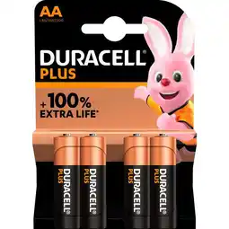 Etos Duracell Batterijen Alkaline Plus AA aanbieding