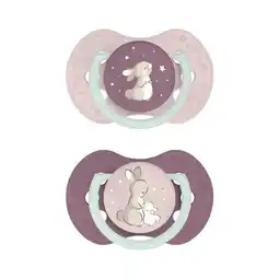 Etos Difrax Dynamic Fopspeen 6-18M Night&Day Girl aanbieding