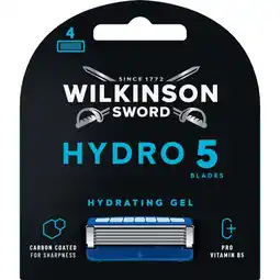 Etos Wilkinson Sword Hydro 5 Scheermesjes Skin Protection 4 stuks aanbieding