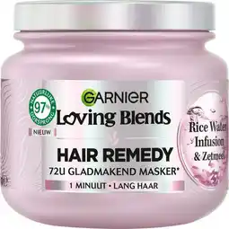 Etos Garnier Loving Blends Rice Water Infusion Glans & Zacht haarmasker 340 ML aanbieding