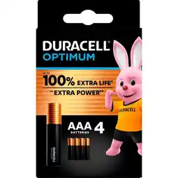 Etos Duracell Batterijen Alka Optimum AAA x4 aanbieding