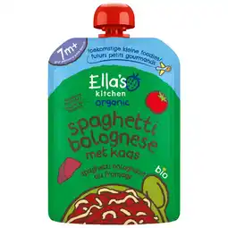 Etos Ella's Kitchen Bio Spaghetti bolognese + kaas 130g 7+ aanbieding