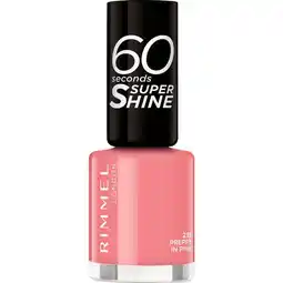 Etos Rimmel London 60 Seconds Supershine Nagellak 235 Preppy In Pink 8 ML aanbieding