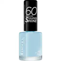 Etos Rimmel London 60 Seconds Supershine Nagellak - Lichtblauw - 853 Pillow Talk aanbieding